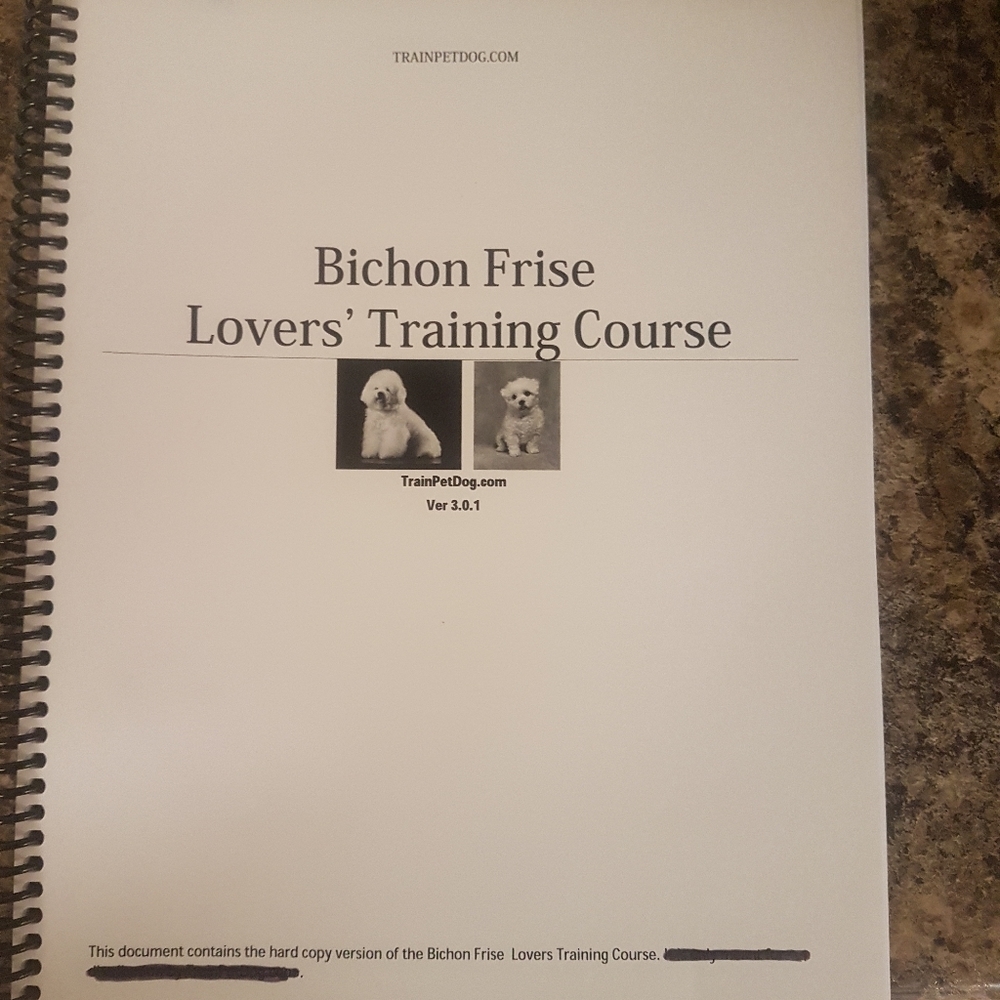 Training your Bichon Frise book